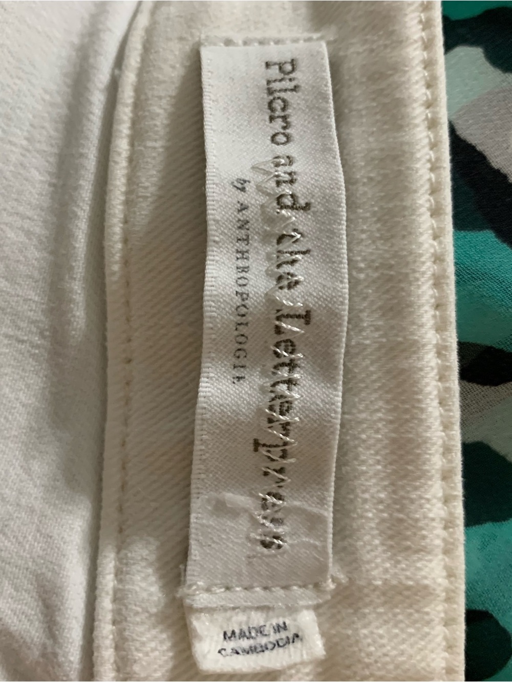 Pilcro and the Letterpress Women’s White Frayed Hem Cotton Drawstring Shorts - Picture 5 of 7